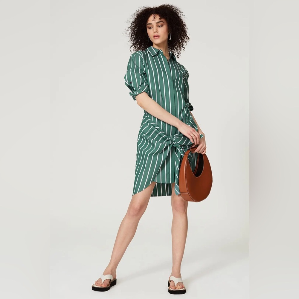 Derek Lam 10 Crosby Charlotte Cotton Striped Dress